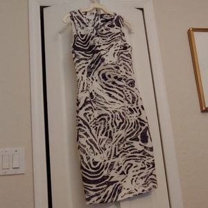 H&M Fitted Black and White Dress